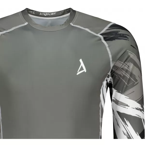  Pánské funkční kompresní tričko premium ALTISPORT VOJ/ALM039TR03 ŠEDÁ 