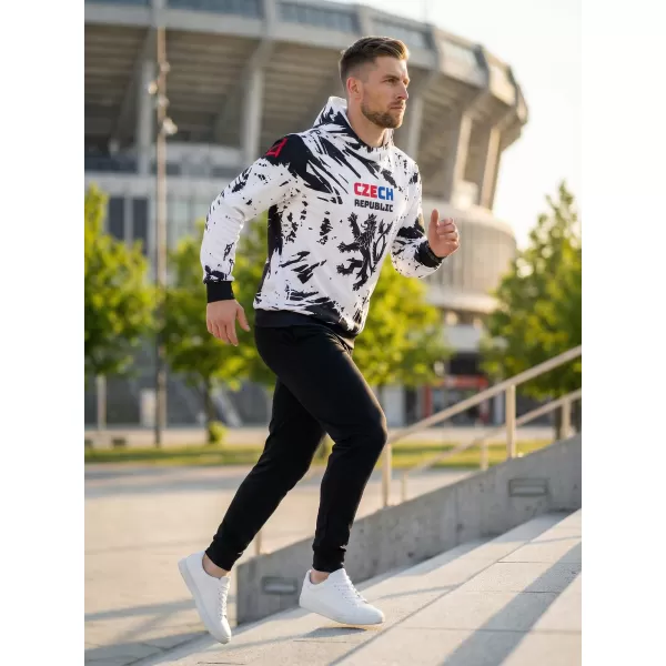  Pánska prémiová funkčná mikina ALTISPORT VOJ/ALM036MI01 ABSTRAKCIE 