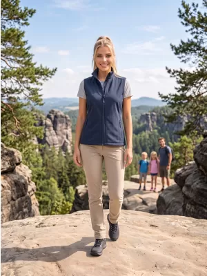 Dámska softshellová vesta ALTISPORT NoPrint NP/ALW7211NJ NAVY/NAVY