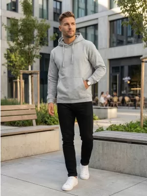 Pánska mikina ALTISPORT NoPrint NP/ALM679NJ GREY HEATHER