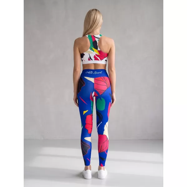  Dámske dlhé funkčné legíny premium ALTISPORT VOJ/ALW042LEG01 modrá 