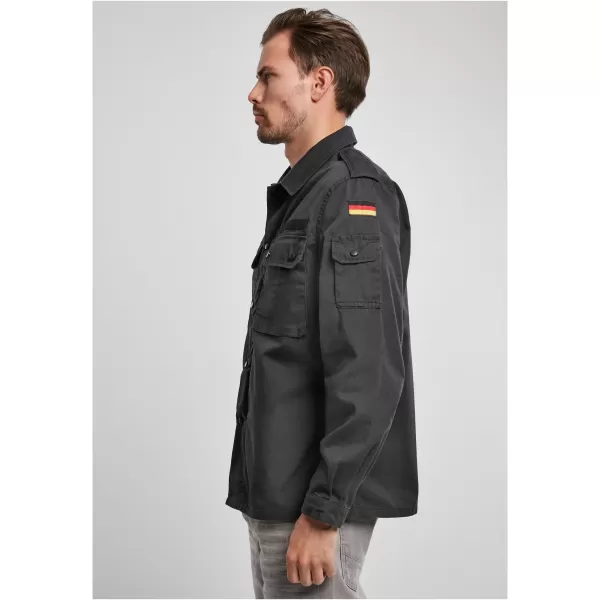  Pánska košeľa BRANDIT BW FELDBLUSE BD4221 BLACK 