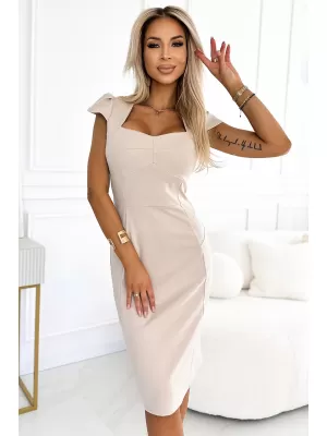 Dámske šaty Numoco 318-6 béžová
