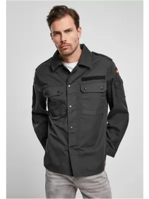 Pánska košeľa BRANDIT BW FELDBLUSE BD4221 BLACK