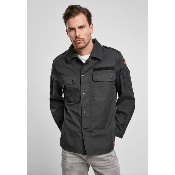  Pánska košeľa BRANDIT BW FELDBLUSE BD4221 BLACK 