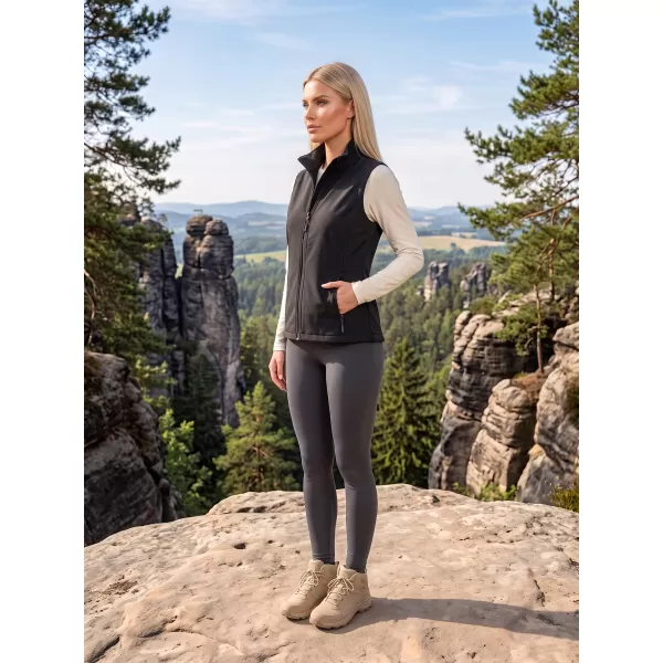 Dámska softshellová vesta ALTISPORT NoPrint NP/ALW7211NJ BLACK/BLACK 