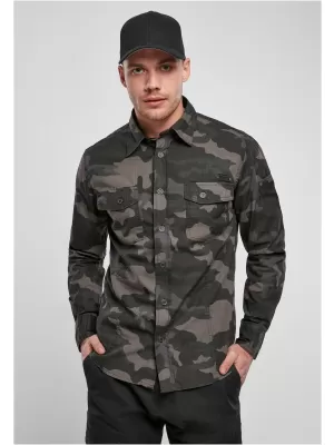 Pánska košeľa BRANDIT SLIM WORKER BD4005 DARKCAMO
