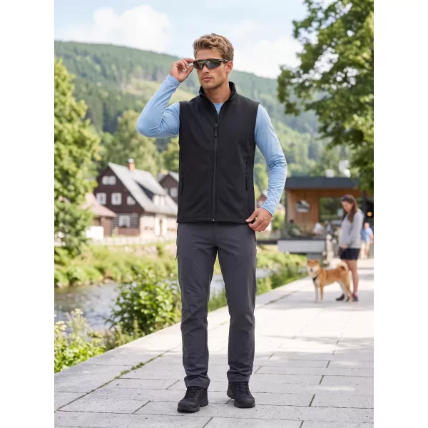  Pánska softshellová vesta ALTISPORT NoPrint NP/ALM8211NJ BLACK/BLACK 