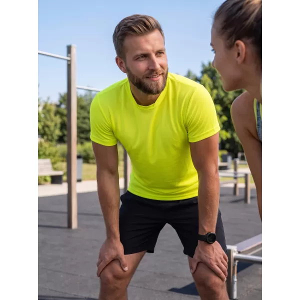  Pánske funkčné tričko ALTISPORT NoPrint NP/ALM421 NEON YELLOW 