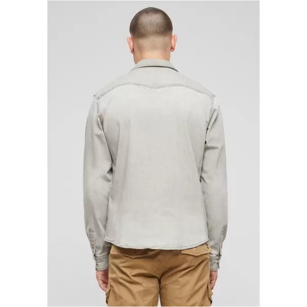 Pánska košeľa Brandit Riley Denim BD4020 GRAY 