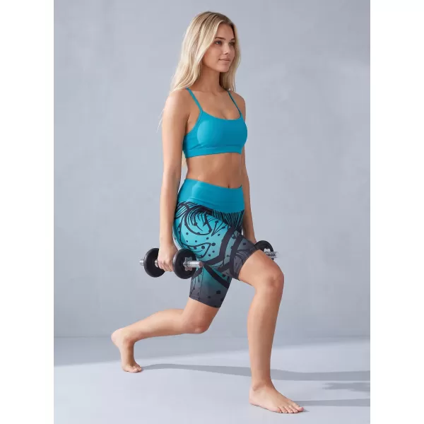  Dámske funkčné legíny nad kolená premium ALTISPORT VOJ/ALW045LEG02 EMERALD/ČIERNA 