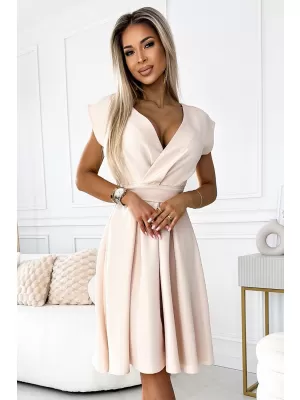 Dámske šaty Numoco Scarlett 348-7 béžová