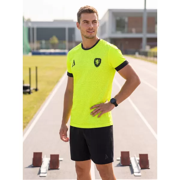  Pánske funkčné prémiové tričko ALTISPORT VOJ/ALM040TR01 NEÓNOVÁ ŽLTÁ 