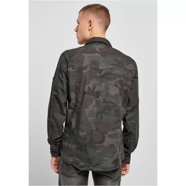  Pánska košeľa Brandit Slim Worker BD4005 Olive Camo 
