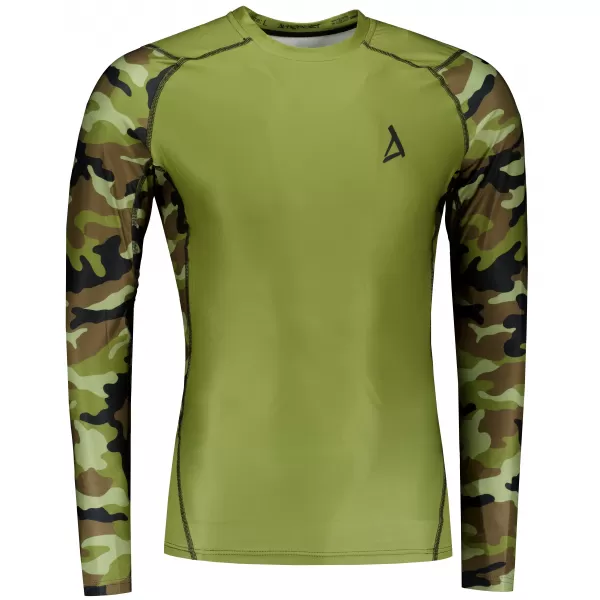  Prémiové pánske funkčné kompresné tričko ALTISPORT VOJ/ALM038TR03 ZELENÁ/KHAKI 