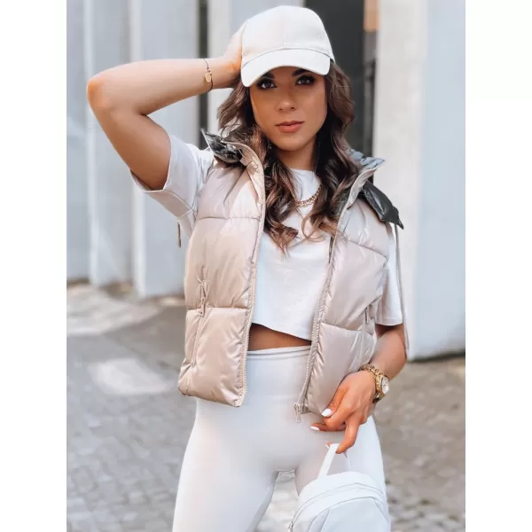  Dámska vesta DSTREET OSHE TY3703 KARAMEL 