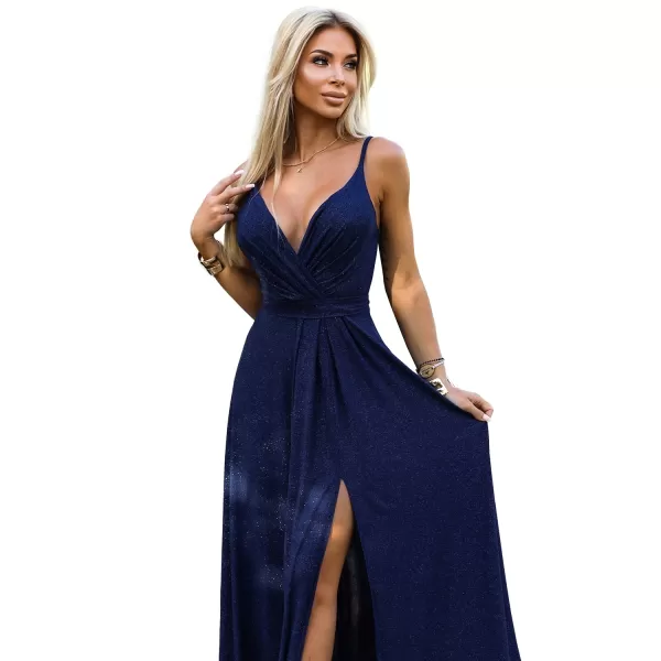  Šaty NUMOCO JULIET 512-7 MODRÁ 