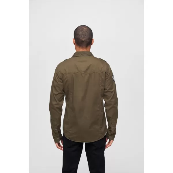  Pánska košeľa BRANDIT LUIS VINTAGE BD4023 OLIVE 