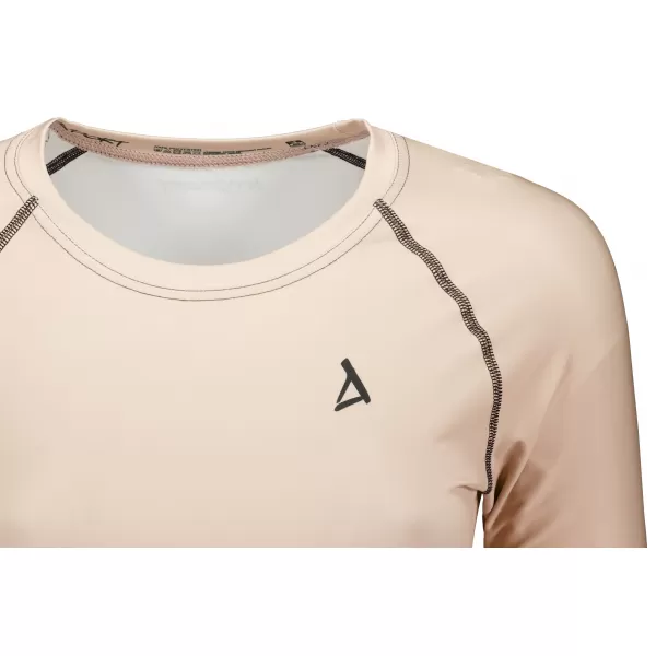  Dámsky prémiový funkčný crop top s dlhým rukávom ALTISPORT VOJ/ALW000TR04 HNEDÁ 