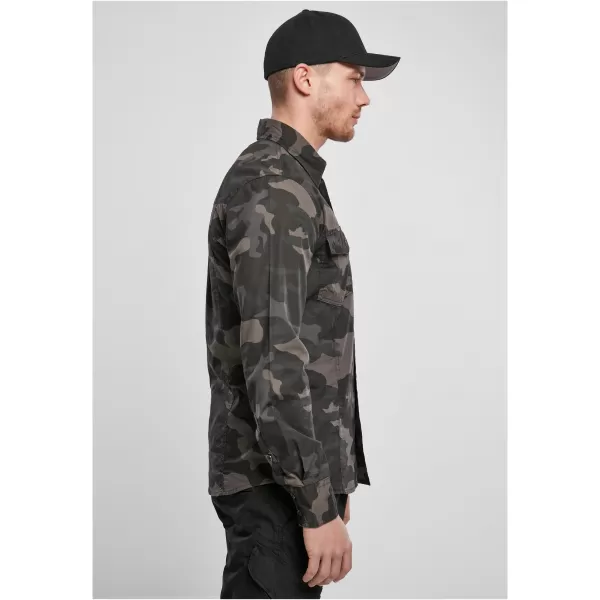 Pánska košeľa BRANDIT SLIM WORKER BD4005 DARKCAMO 