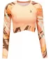 Dámsky prémiový funkčný crop top s dlhým rukávom ALTISPORT VOJ/ALW039TR04 ORANŽOVÁ