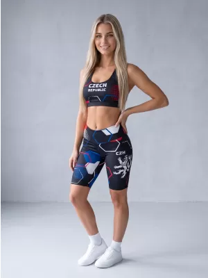 Dámske prémiové funkčné legíny nad kolená ALTISPORT VOJ/ALW036LEG02 HEXA ČIERNA