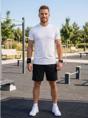 Pánske funkčné tričko ALTISPORT NoPrint NP/ALM421 biela