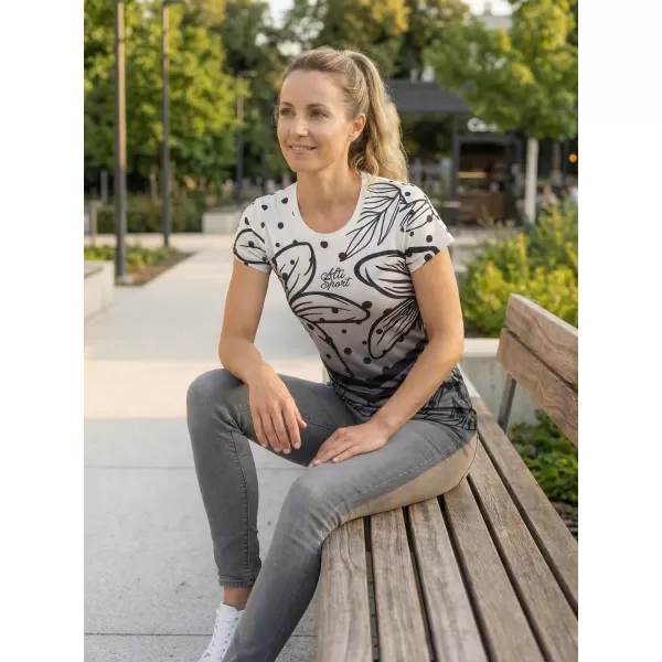  Dámske funkčné tričko premium ALTISPORT VOJ/ALW045TR01 ČIERNOBIELA 