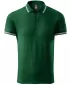 Pánske tričko s golierom ALTISPORT NoPrint NP/ALM912 DARK GREEN