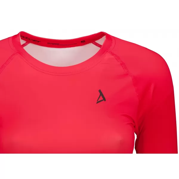  Dámsky prémiový funkčný crop top s dlhým rukávom ALTISPORT VOJ/ALW000TR04 ČERVENÁ 