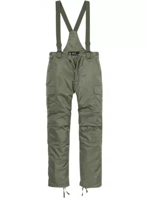 Pánske nohavice BRANDIT THERMAL DUNGAREES BD1012 OLIVE