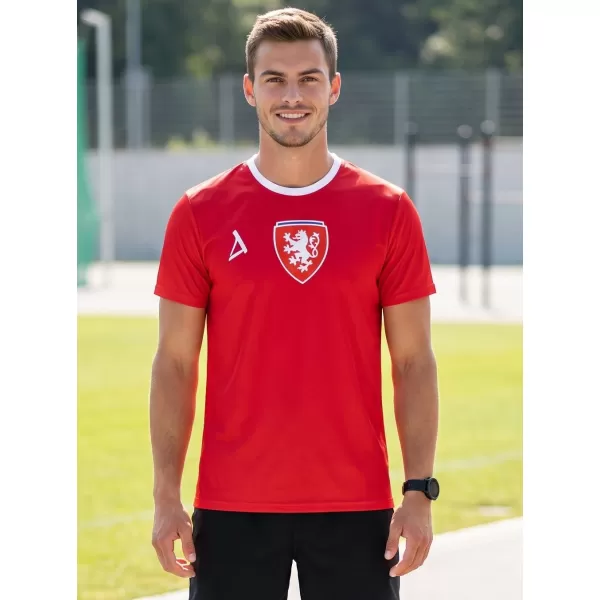  Pánske funkčné prémiové tričko ALTISPORT VOJ/ALM040TR01 ČERVENÁ 