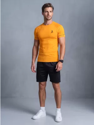 Pánske funkčné kompresné tričko s krátkym rukávom premium ALTISPORT VOJ/ALM000TR04 oranžová