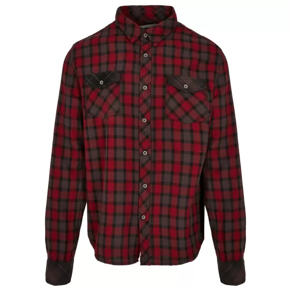  Pánska košeľa BRANDIT DUNCAN CHECKED BD4016 RED/BROWN 