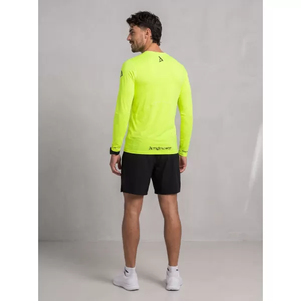  Pánske funkčné kompresné tričko premium ALTISPORT VOJ/ALM000TR03 NEON YELLOW 