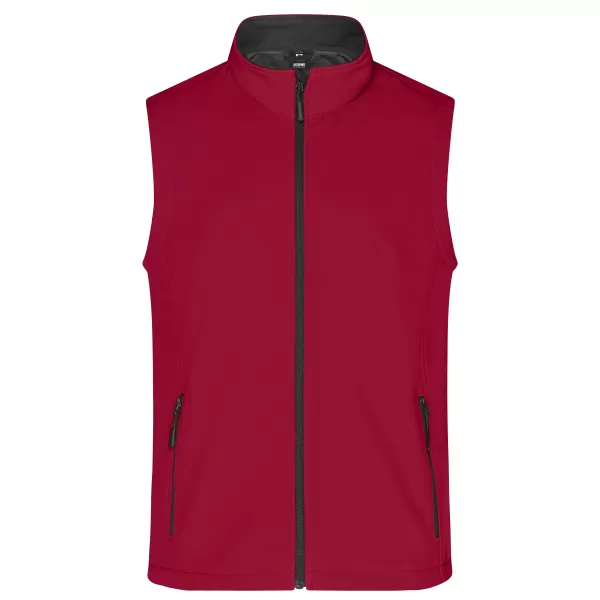  Pánska softshellová vesta ALTISPORT NoPrint NP/ALM8211NJ RED/BLACK 