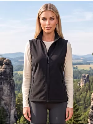 Dámska softshellová vesta ALTISPORT NoPrint NP/ALW7211NJ BLACK/BLACK