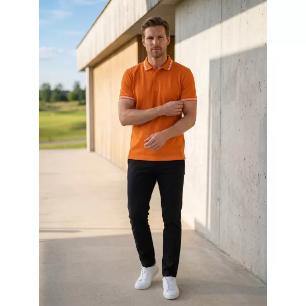  Pánske tričko s golierom ALTISPORT NoPrint NP/ALM912 oranžová 