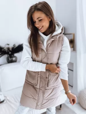 Dámska vesta DSTREET LADISA TY3289 KARAMEL