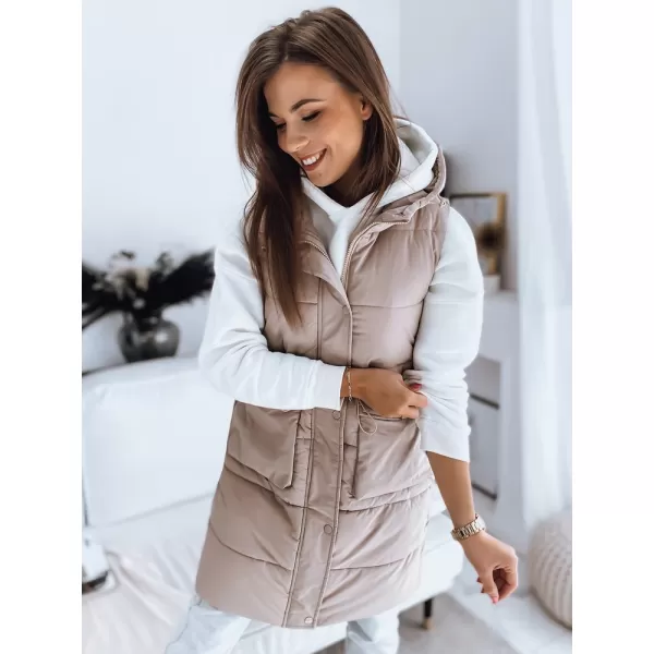  Dámska vesta DSTREET LADISA TY3289 KARAMEL 