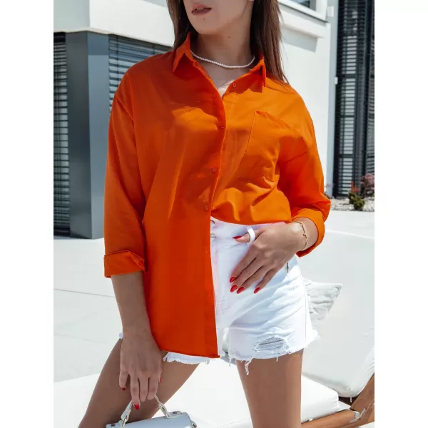  Dámska košeľa DSTREET TRENDSET DY0436 ORANŽOVÁ 