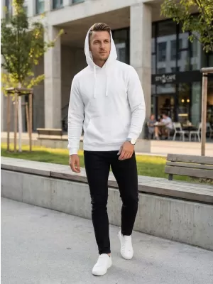 Pánska mikina ALTISPORT NoPrint NP/ALM679NJ WHITE