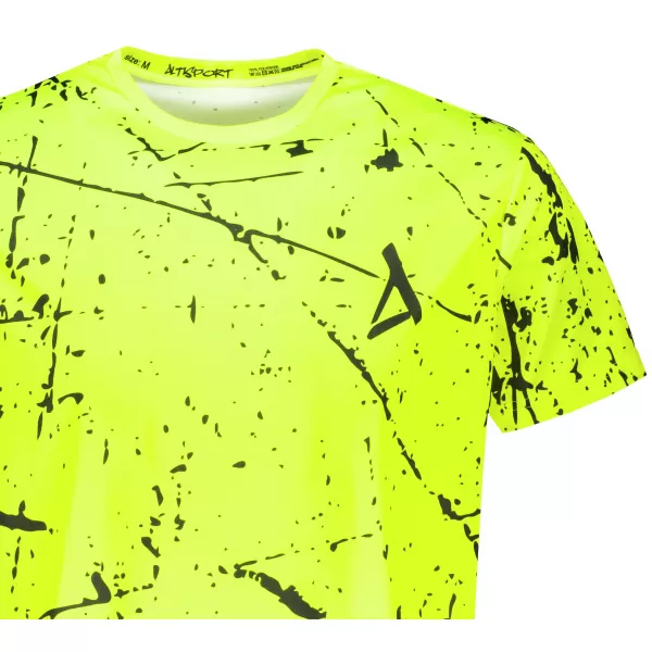  Pánske funkčné tričko premium ALTISPORT VOJ/ALM034TR01 NEON-ŽLTÁ 