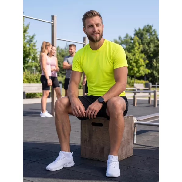  Pánske funkčné tričko ALTISPORT NoPrint NP/ALM421 NEON YELLOW 