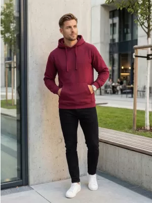 Pánska mikina ALTISPORT NoPrint NP/ALM679NJ WINE