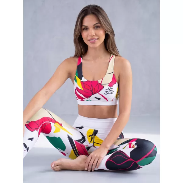  Dámska športová podprsenka premium ALTISPORT VOJ/ALW042POD01 biela 
