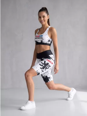 Dámske prémiové funkčné legíny nad kolená ALTISPORT VOJ/ALW036LEG02 ABSTRAKCIE