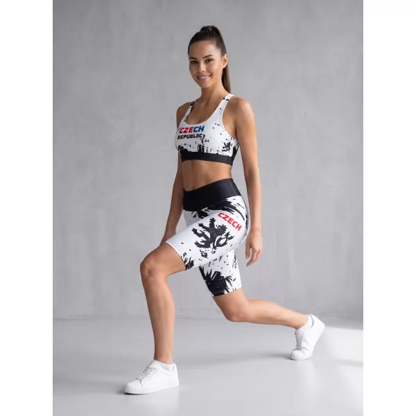  Dámske prémiové funkčné legíny nad kolená ALTISPORT VOJ/ALW036LEG02 ABSTRAKCIE 