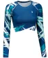 Dámsky prémiový funkčný crop top s dlhým rukávom ALTISPORT VOJ/ALW039TR04 NÁVYKY