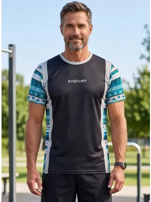 Pánske funkčné tričko premium ALTISPORT VOJ/ALM043TR01 ČIERNOMODRÁ
